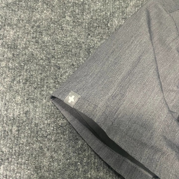 Figs Scrub Top Small Gray Technical Collection Casma V-Neck Three Pocket - Picture 6 of 13